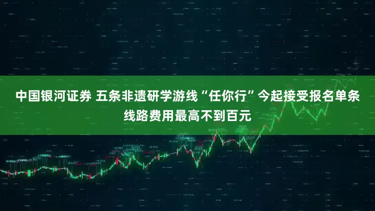 中国银河证券 五条非遗研学游线“任你行”今起接受报名单条线路费用最高不到百元